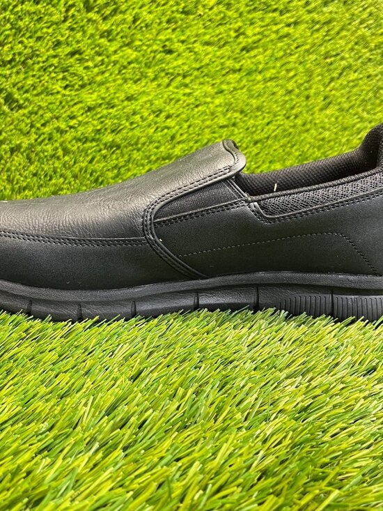 Skechers Nampa Groton Mens Size 12 Black Casual Classic Walking Slip On Shoes